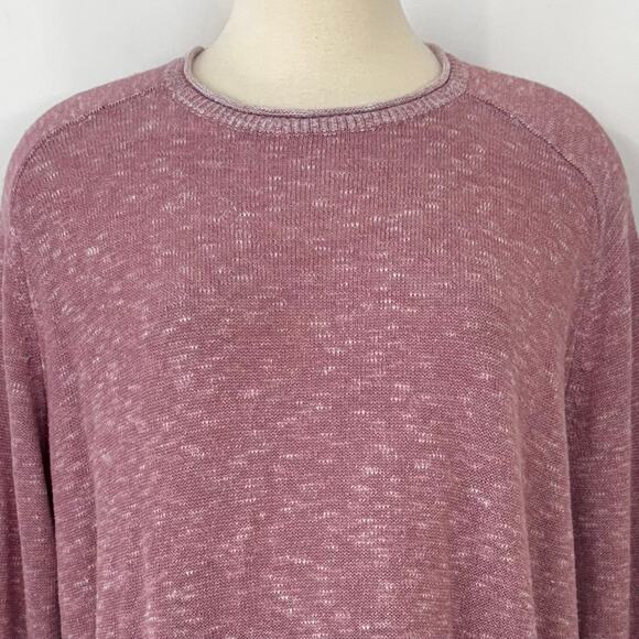 Eileen Fisher Organic Linen Cotton Crew-Neck Long Sleeve Sweater Pullover M - Picture 3 of 9